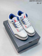 Jordan Air Jordan 3 Retro High-Top Sneakers White Blue Red