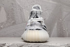Yeezy 350 V2 Black and White Knit Sneakers