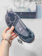 Jordan Air Jordan 4 Black Silver Women's Sneakers 07JJD641A01