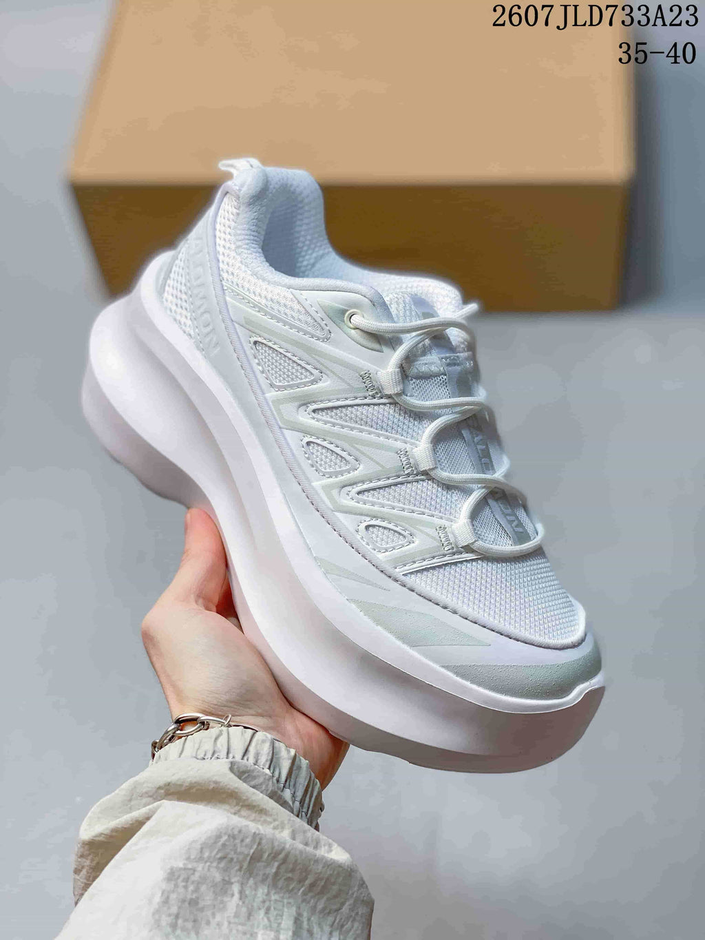 Comme des Garcons SHIRT x Salomon XT-6 White Sneakers