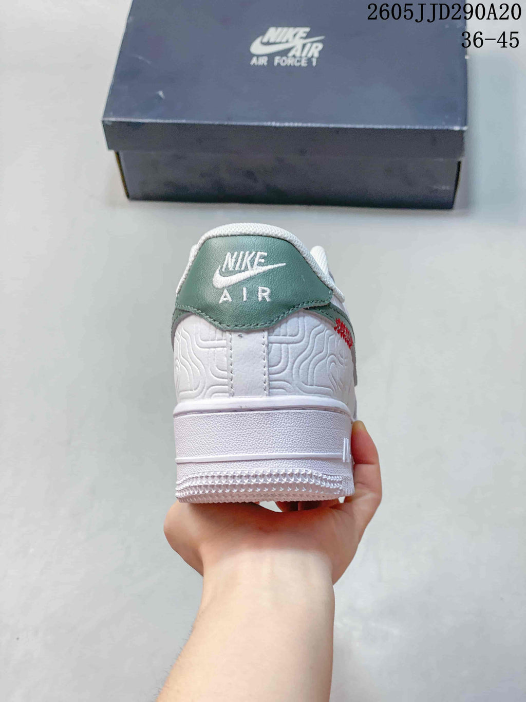 Nike WMNS Air Force 1 Shadow White Green Red Sneakers JD290A20