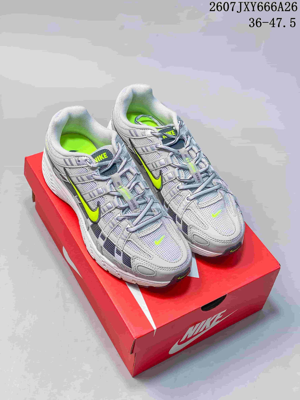Nike P-6000 Retro Low-Top Sneakers Grey Volt