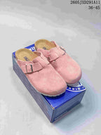 Birkenstock Zurich Suede Clog Sandals Pink