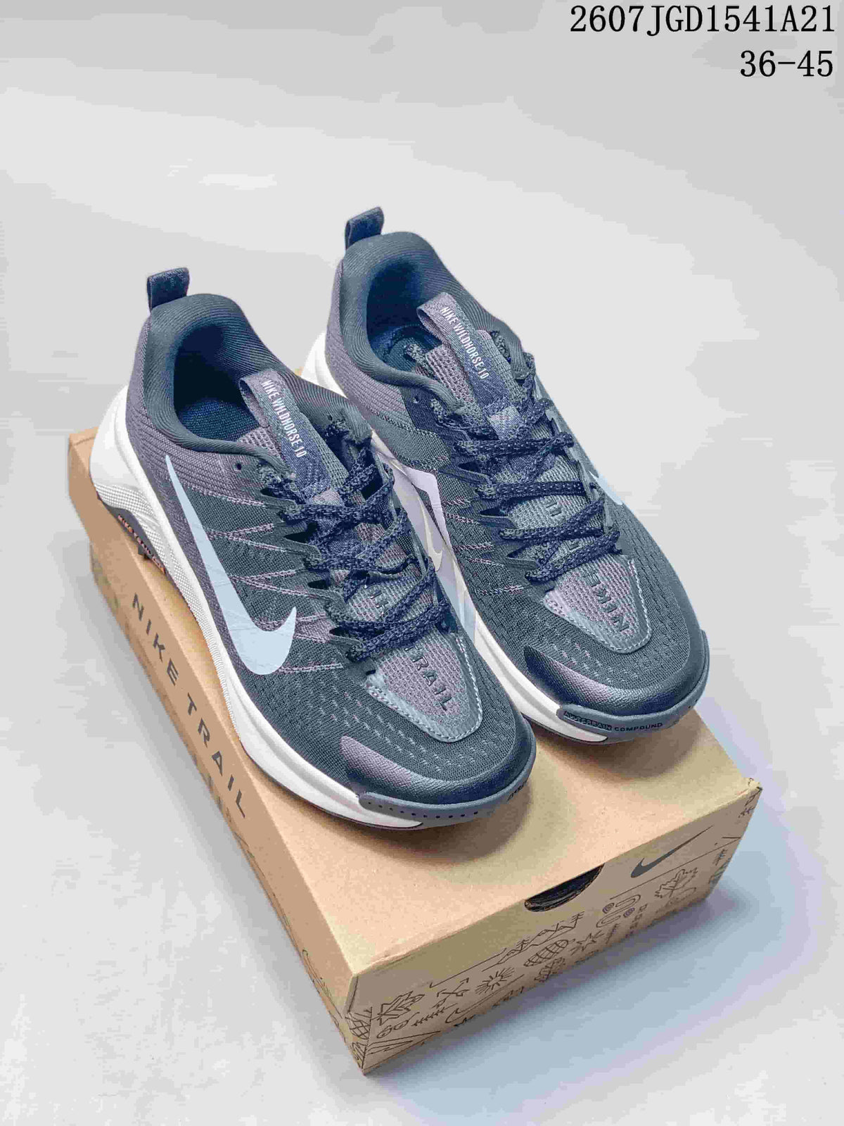 Nike ReactX Wildhorse 10 Trail Sneakers Gray White 712210OWE