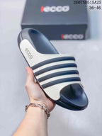 ECCO 2607ND515A25 Men's Navy and White Slide Sandals
