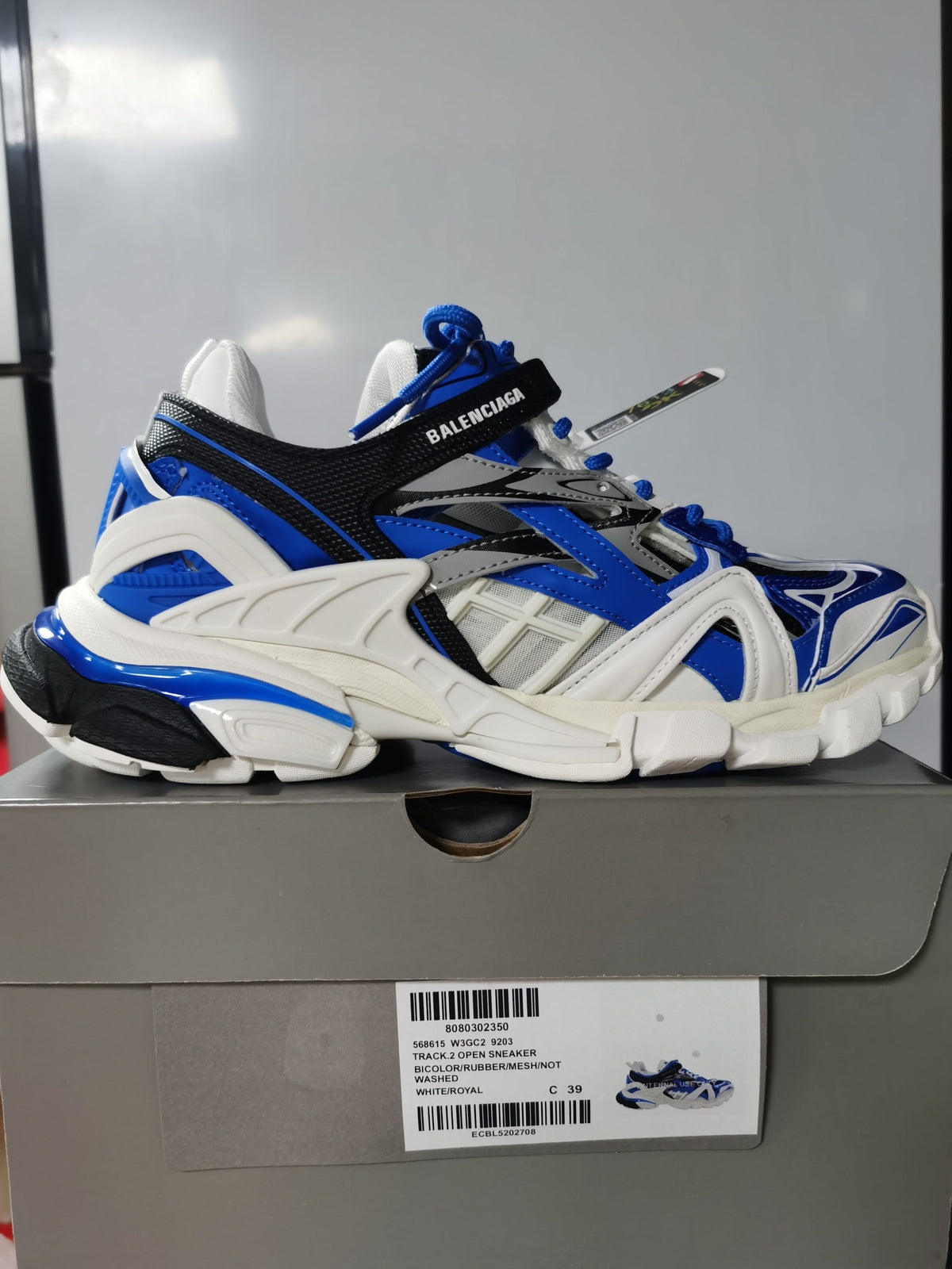 Balenciaga Track.2 Open Sneaker White/Royal 9203