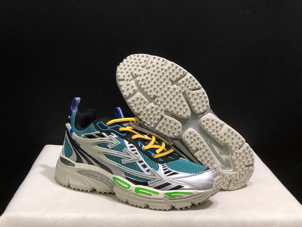 Off-White Be Right Back Sneakers Teal White Black