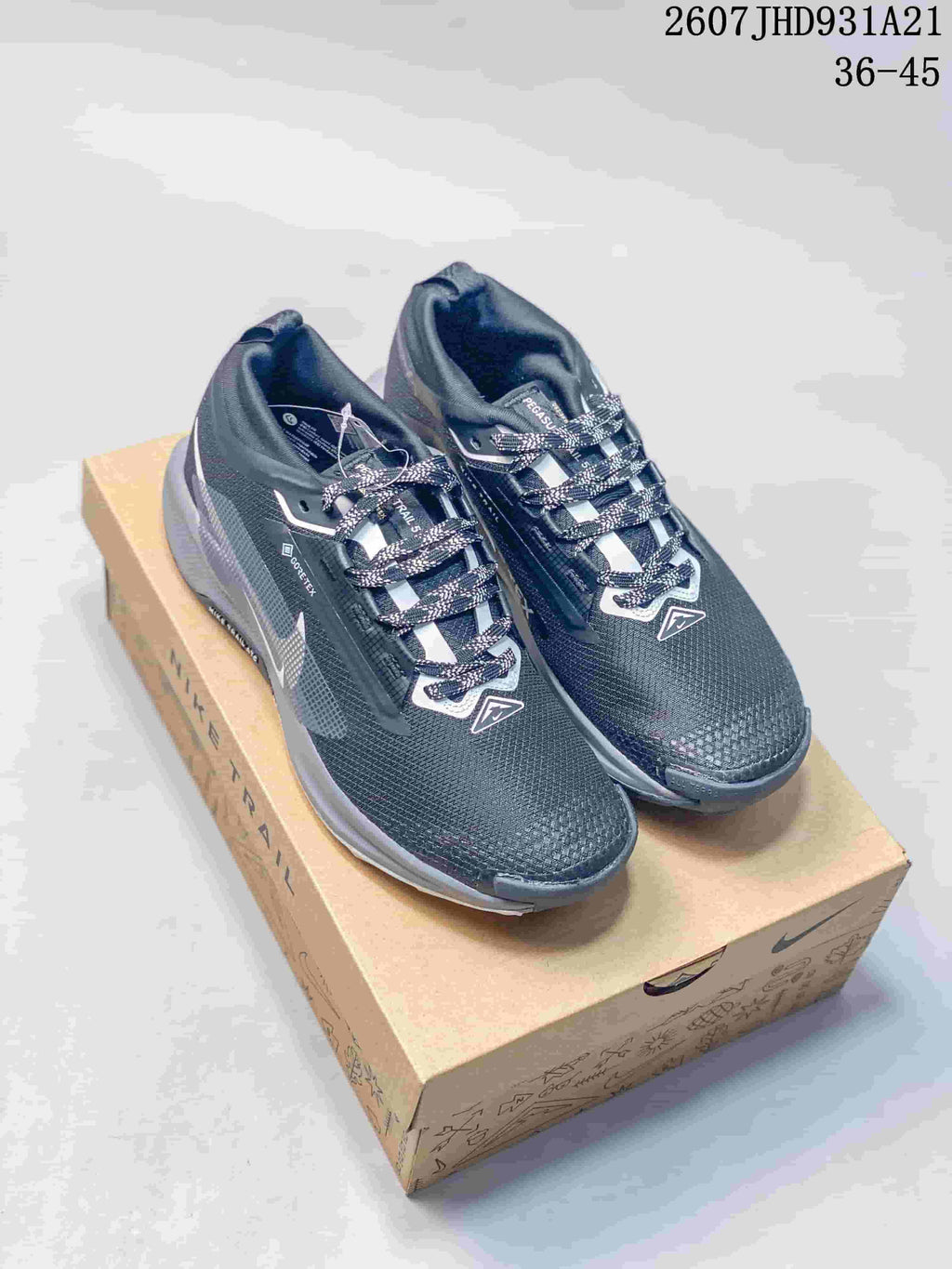Nike ReactX Wildhorse 10 Trail Sneakers Dark Gray 712210OWE
