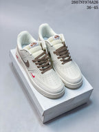 Nike Air Force 1 '07 LV8 Low-Top Sneakers White Brown