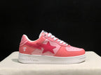 BAPE Sta Low-Top Sneakers Pink and White