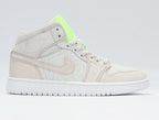 Jordan 1 High FlyEase Gray and Volt Green CV3018-001