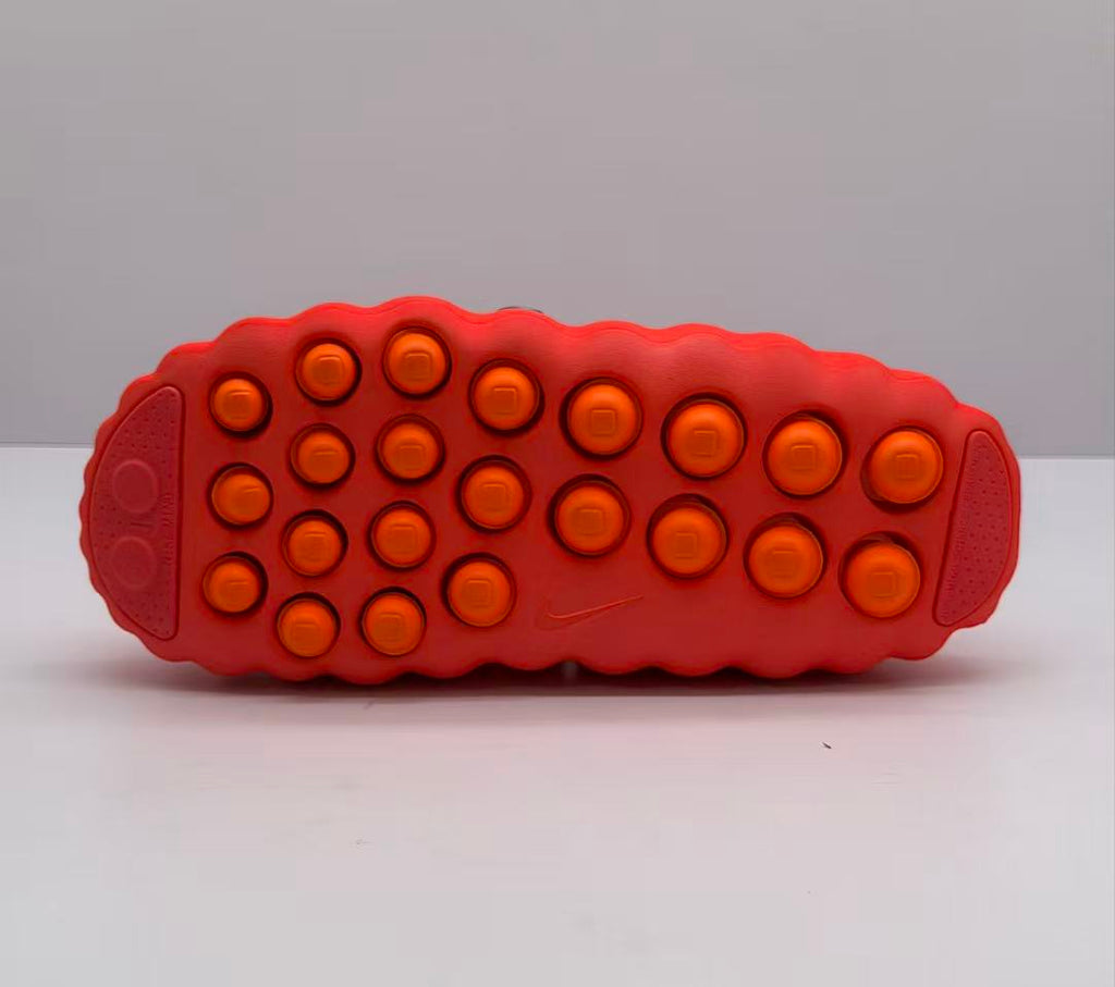 Nike Orange-Red Slides with Textured Sole