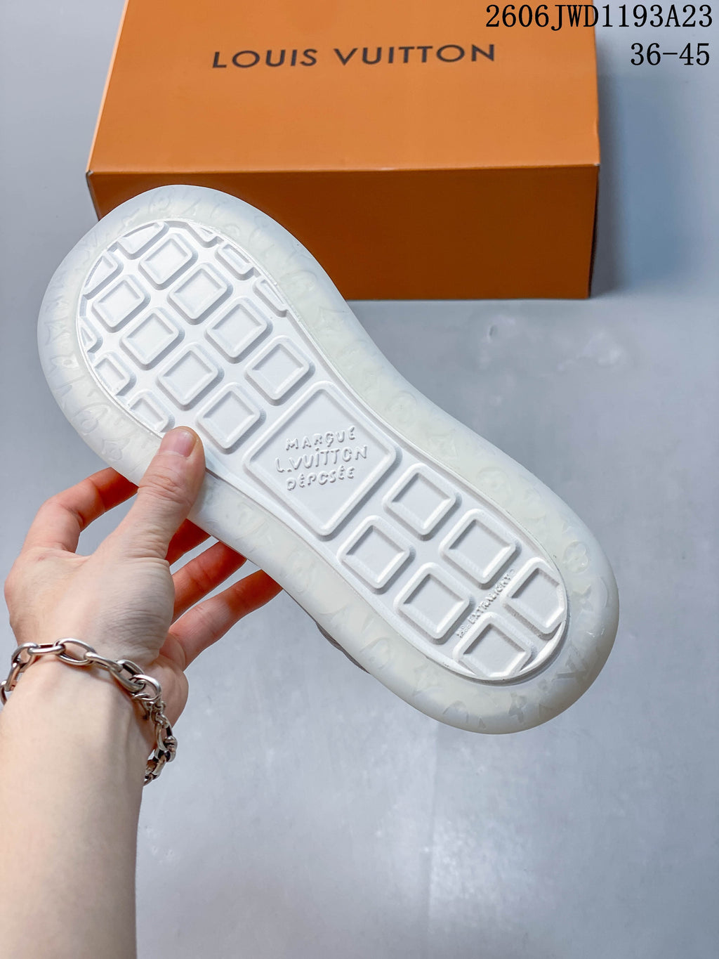 Louis Vuitton Tilted White Low-Top Sneakers