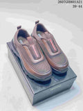 ECCO 722010QEE Brown Textile Casual Slip-On Shoes