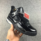 Jordan Air Jordan 4 Black Glossy Sneakers