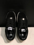 BAPE STA Low-Top Sneakers Black Suede