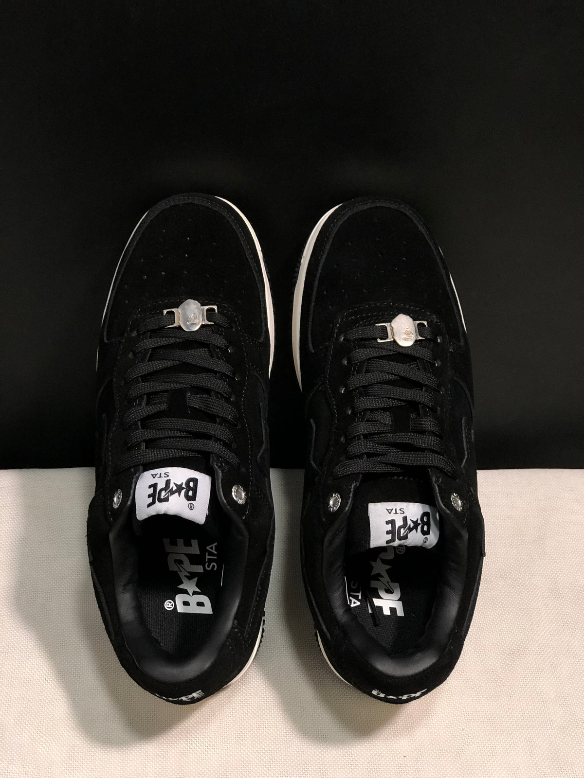 BAPE STA Low-Top Sneakers Black Suede