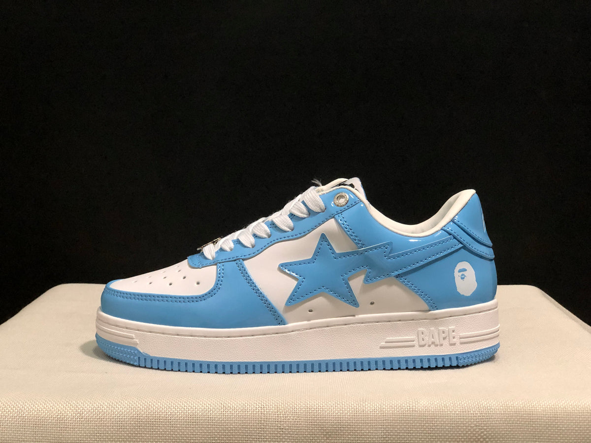 BAPE STA Low-Top Sneakers Blue and White