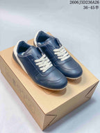 Rick Owens Concordians Low-Top Lace-Up Sneakers in Navy