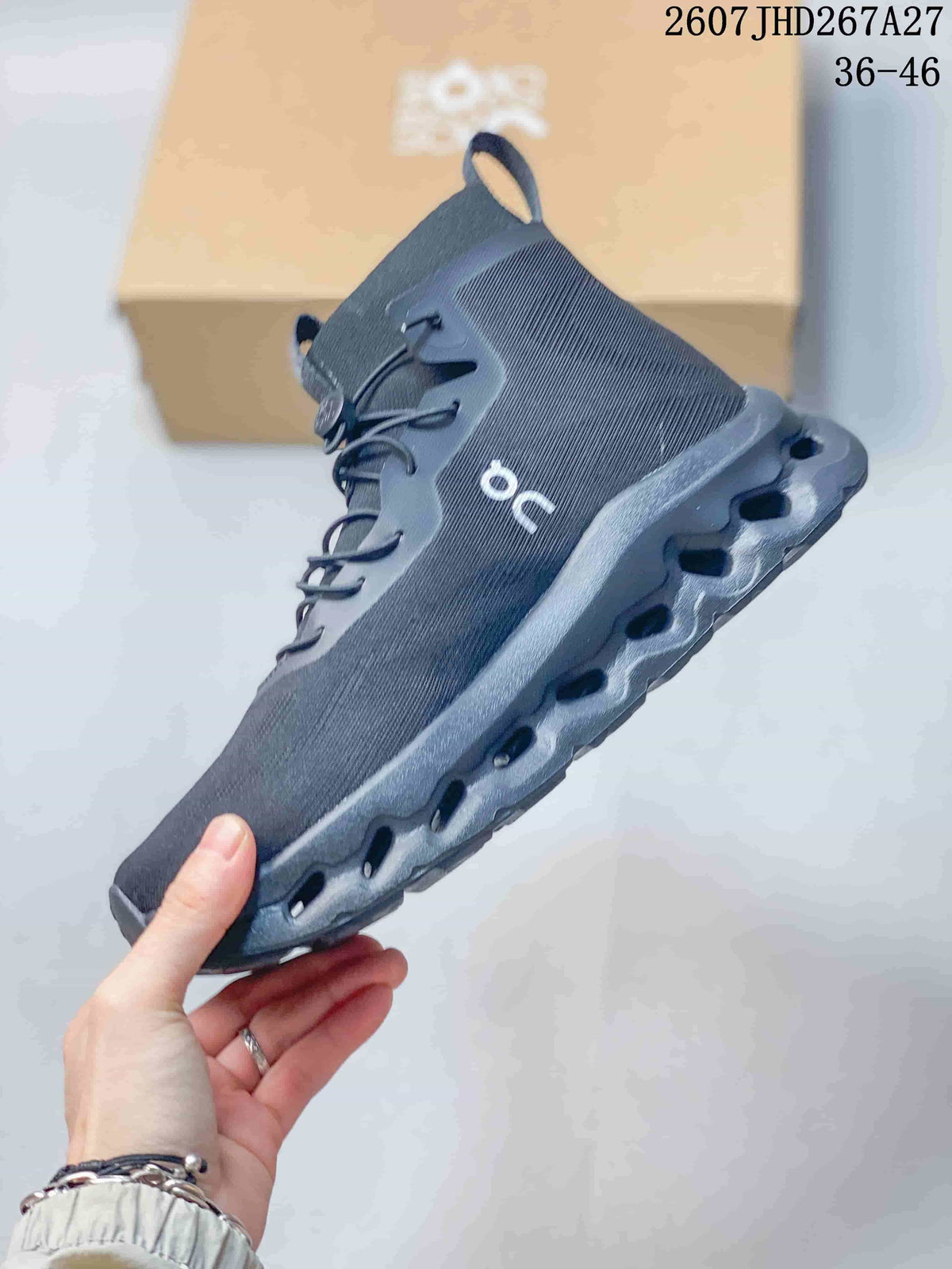 LOEWE x On Cloudtilt High-Top Sneakers in Dark Gray