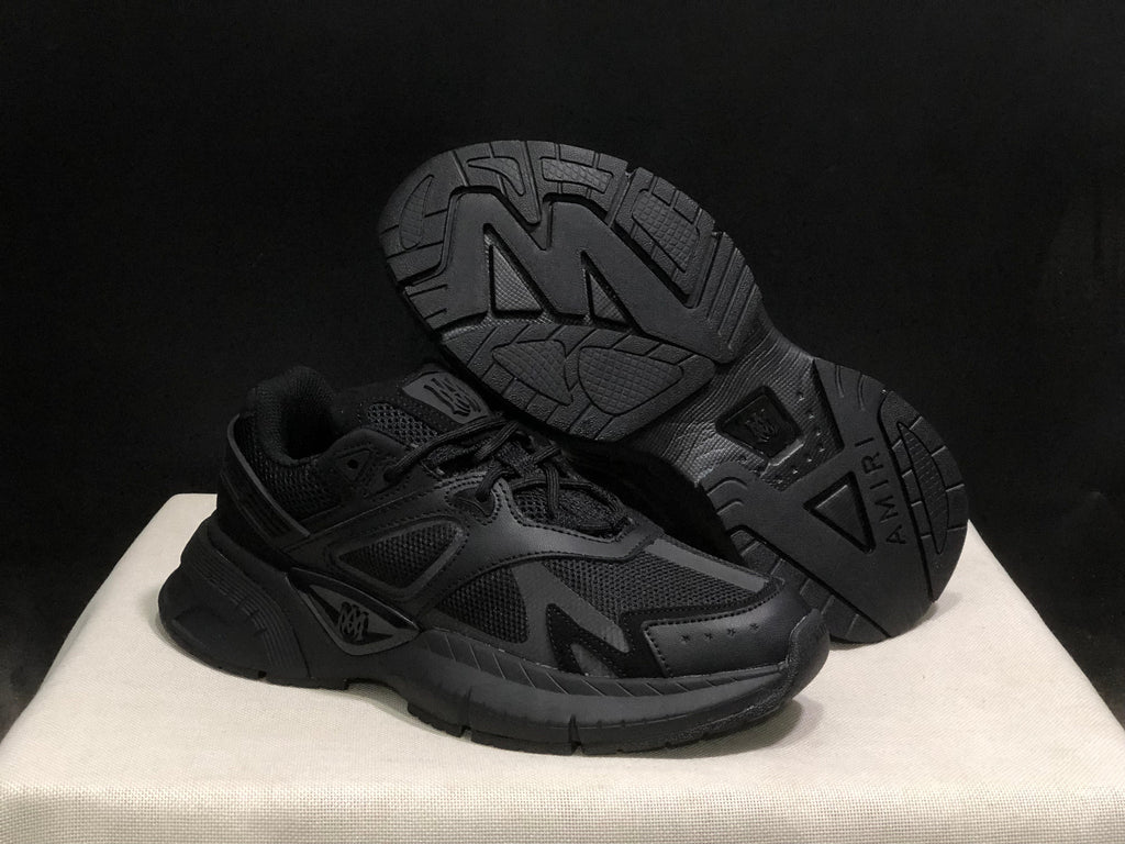 AMIRI MA Runner Black Leather Sneakers