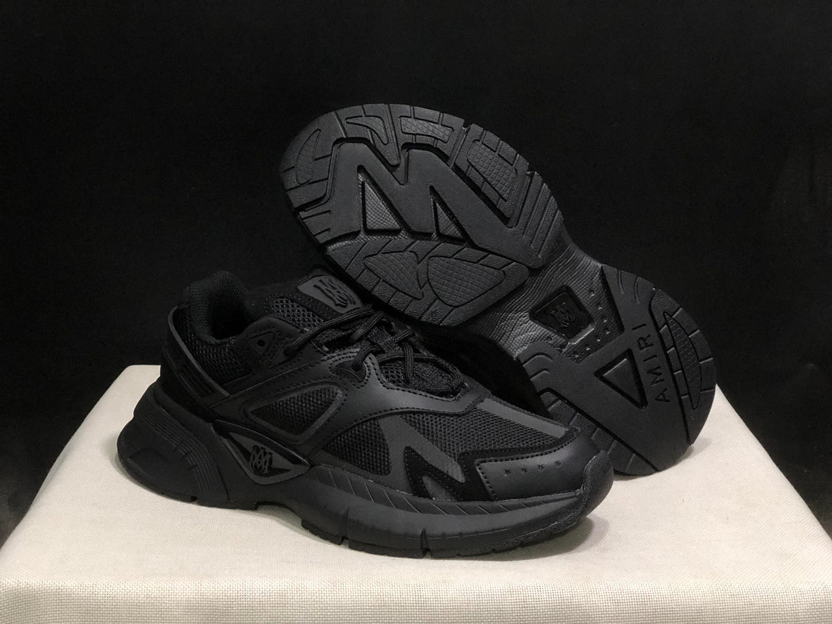 AMIRI MA Runner Black Leather Sneakers