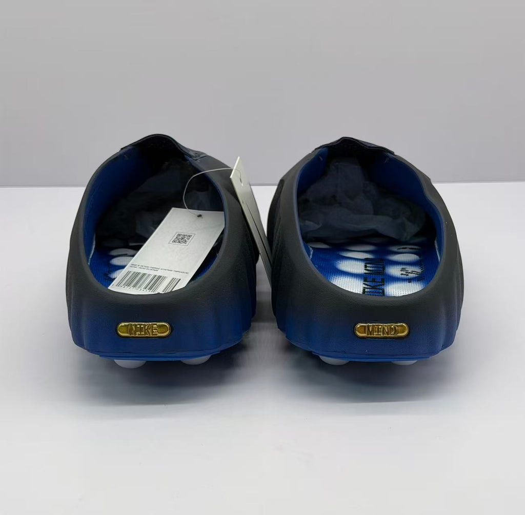 Nike Slides Black and Royal Blue