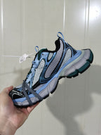 Nike Mesh Panel Sneakers Blue Green Reflective Style