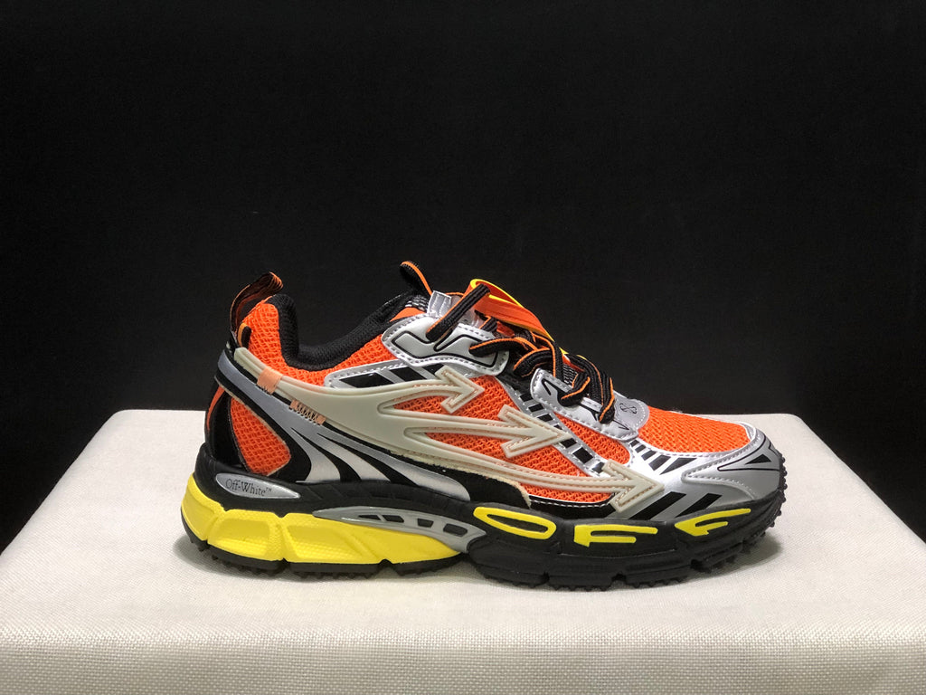 Off-White Be Right Back Sneakers Orange Silver Black Yellow