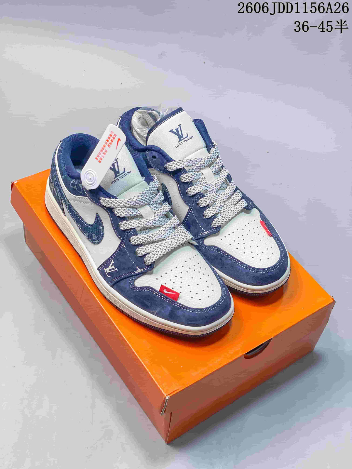 Jordan Fragment Travis Scott Low Sneakers Blue White 2606JDD1156A26
