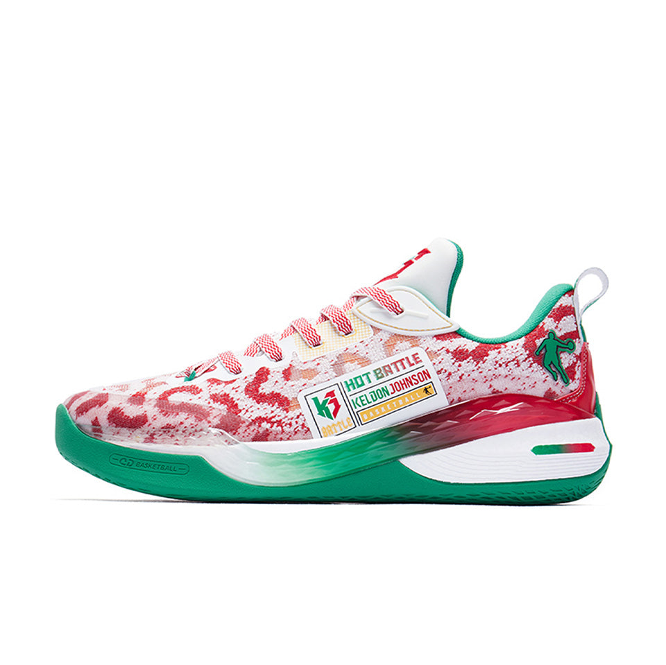 QIAODAN Rise 6.0 PRO LOW PE 'Green Red'