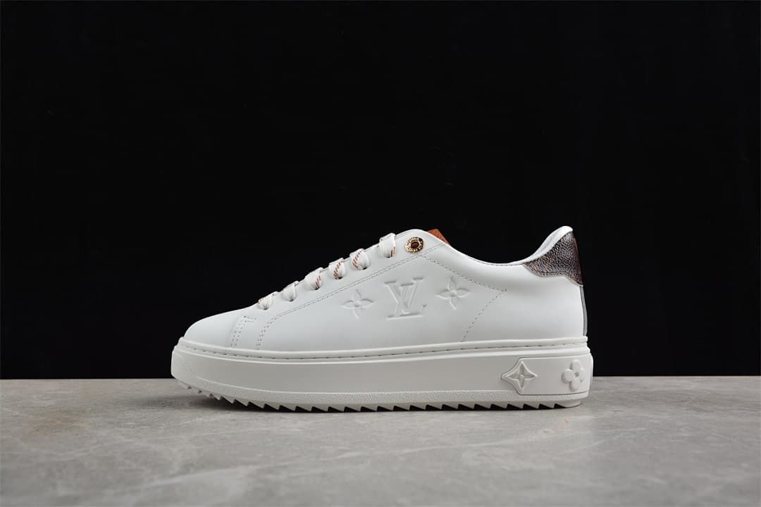Time Out Low White Platform Sneakers