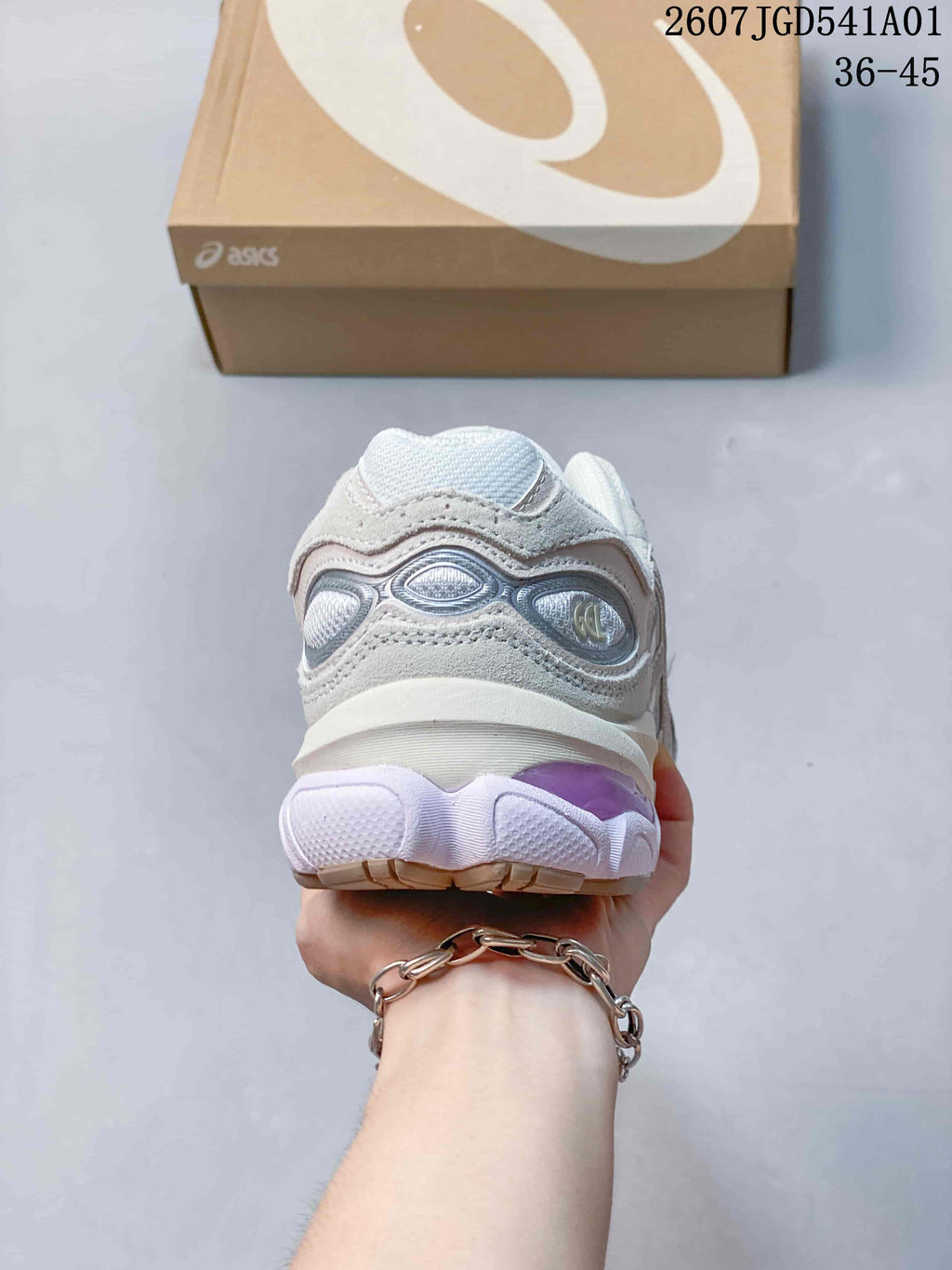 ASICS GEL-NYC 2.0 White Silver Retro Sneakers
