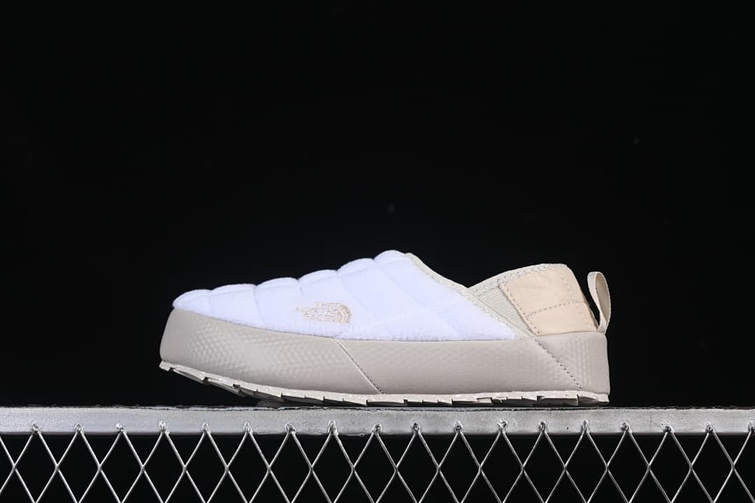 The North Face Thermoball Traction Mule in Beige and White