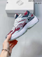 Saucony Pro Grid Omni 9 Burgundy Silver Sneakers 712650OWE