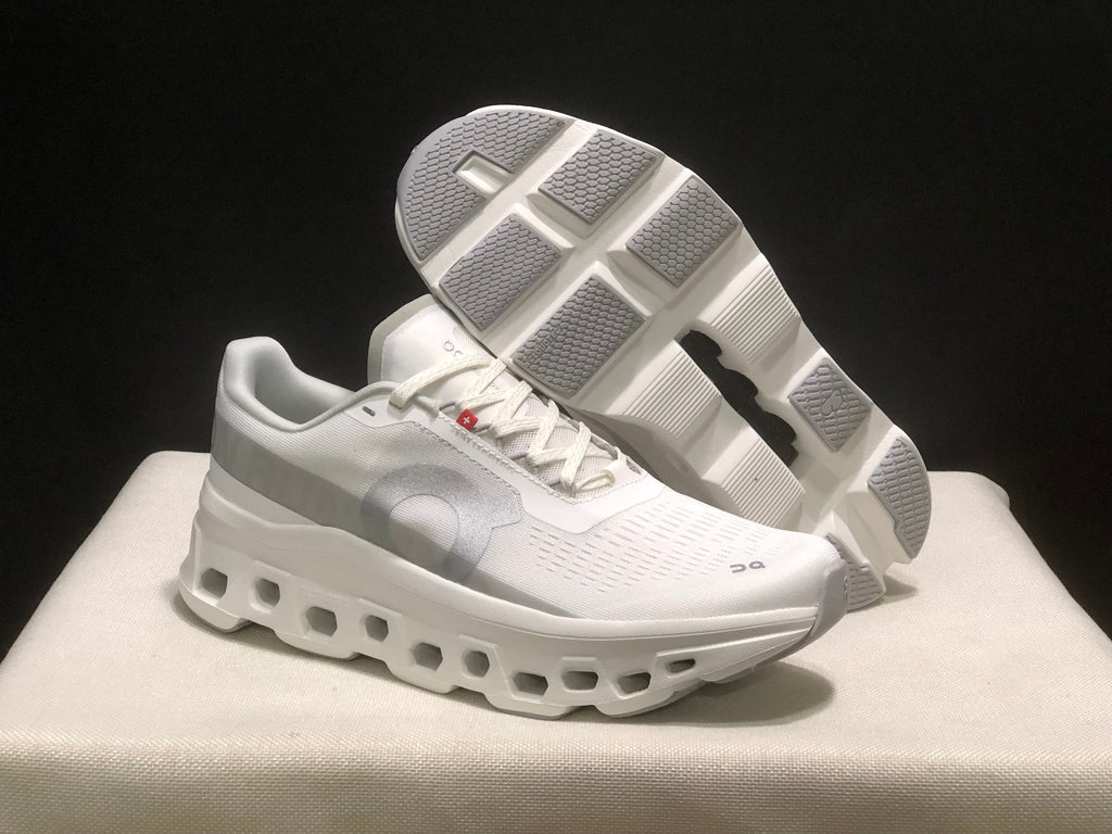 On Cloudmonster 1 White Running Sneakers