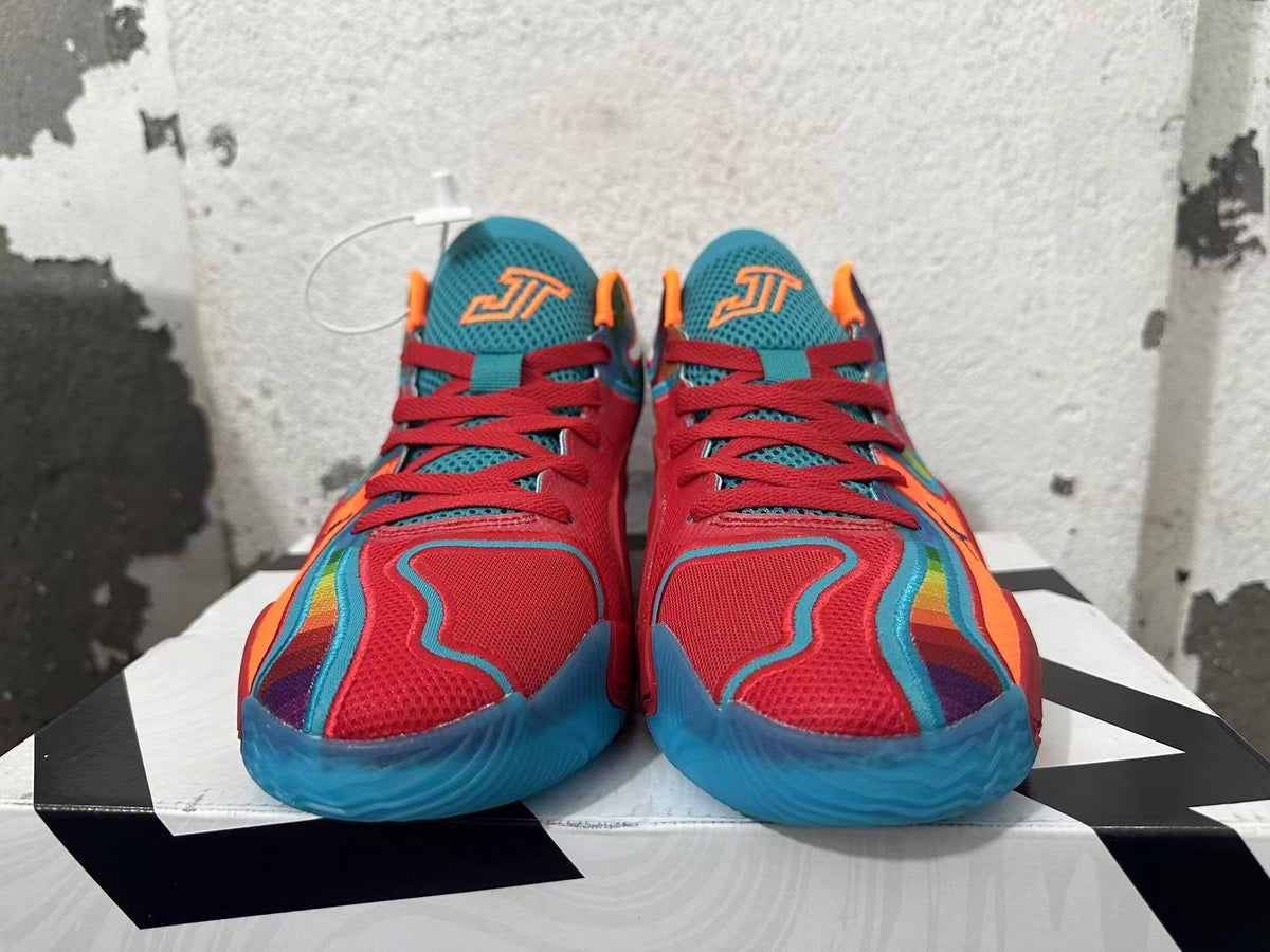 Jordan Basketball Shoes in Red, Blue and Multicolor