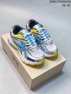 Trapstar Trispeed 3000 Retro Chunky Sneakers Silver Blue