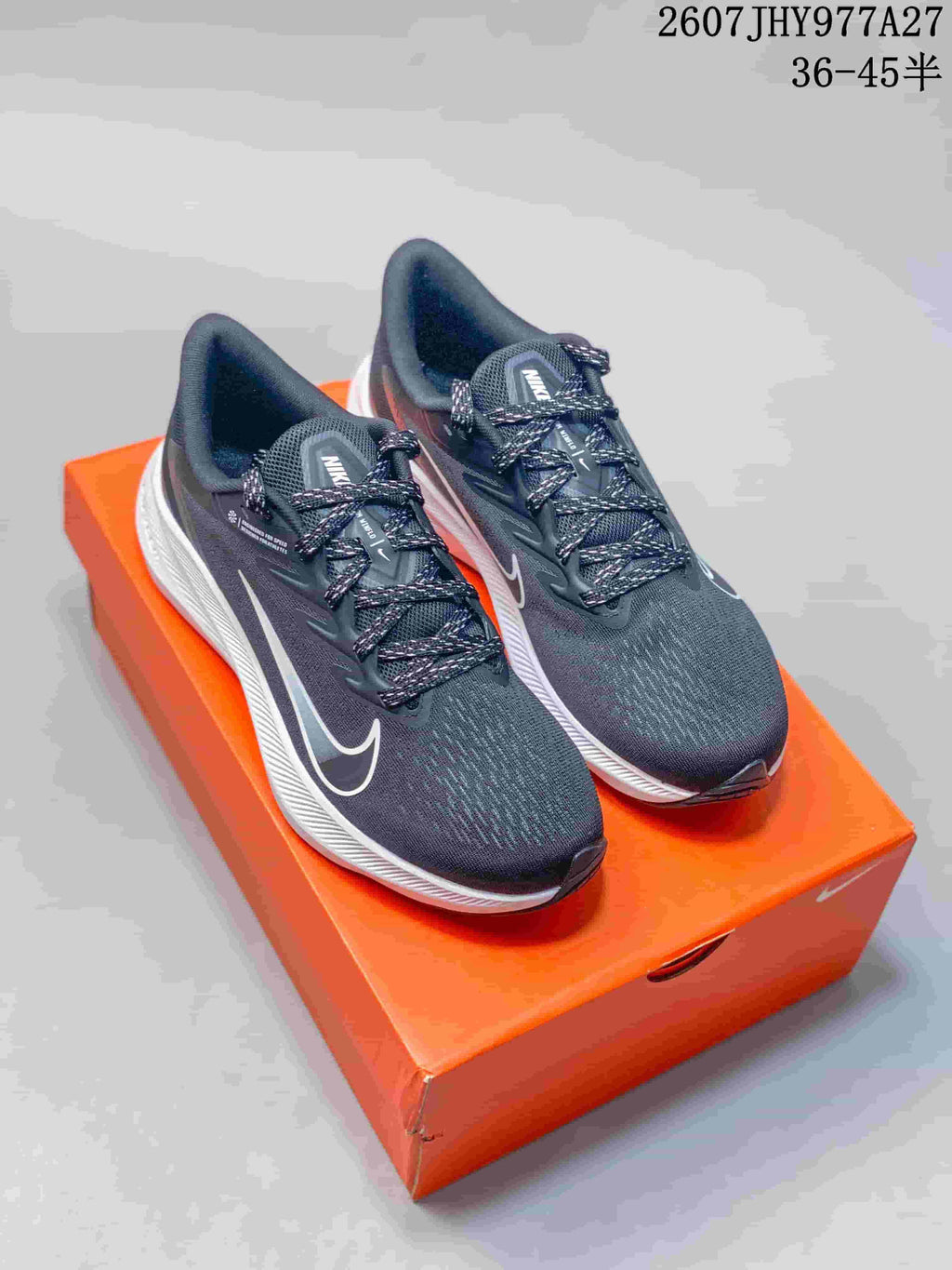 Nike Zoom Winflo 7 Men's Running Shoes Black White 2607JHY977A27