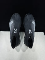 On Cloudboom Strike LS Black Silver Running Shoes