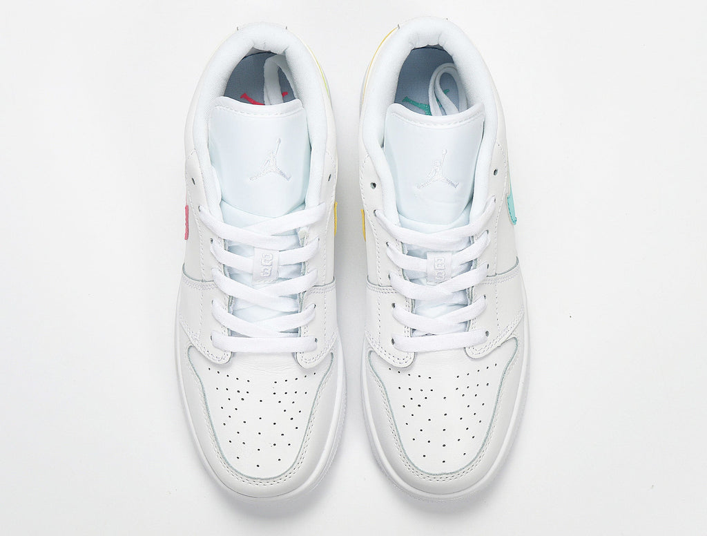 Nike Air Jordan 1 Low White Multicolor CW7035-100 Sneakers