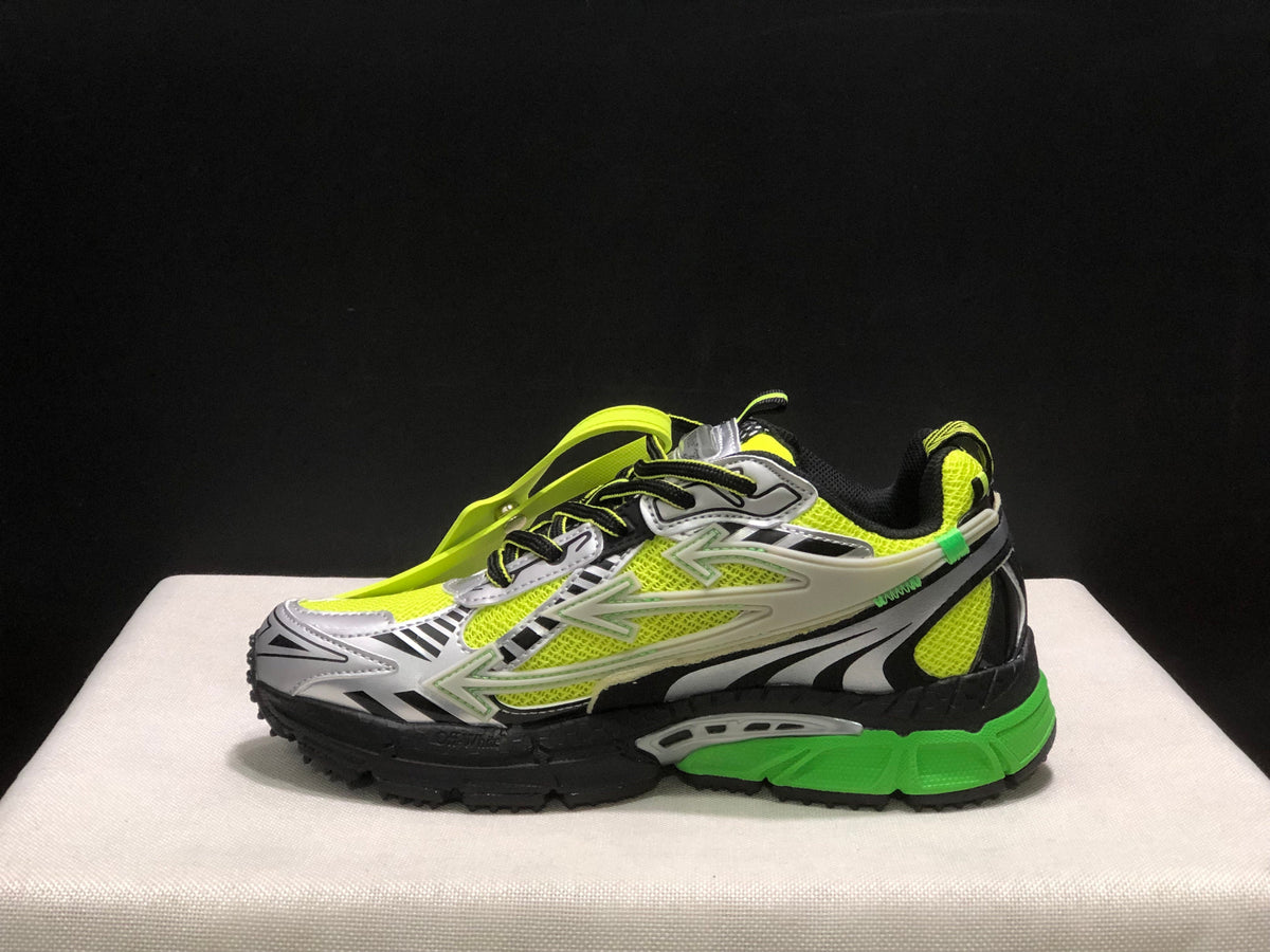 Off-White Be Right Back Sneakers Neon Green Black