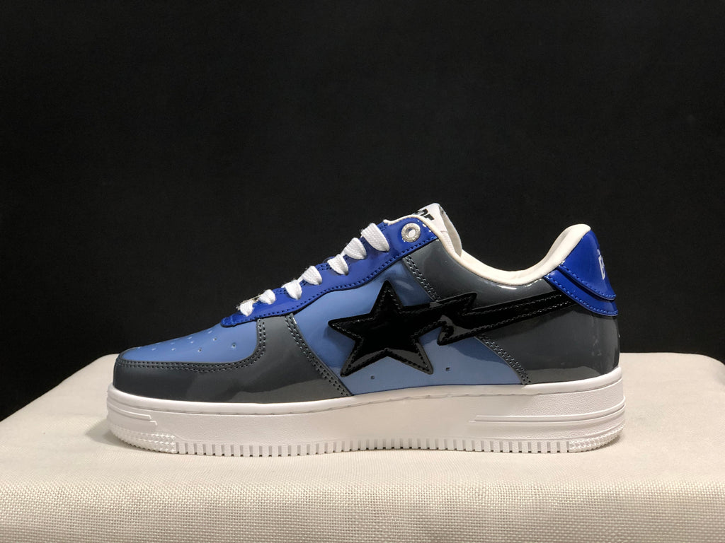Bape Sta Low Sneakers Blue Gray