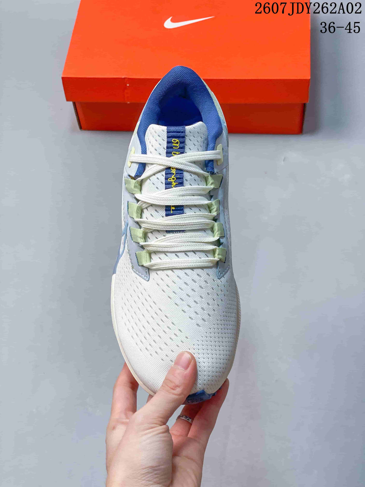 Nike Pegasus 38 Running Shoes in White, Blue and Green