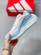Adidas Hyperboost Edge Running Sneakers White Blue