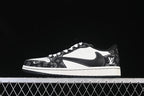 Air Jordan 1 Low OG SP Black White Patterned Sneakers