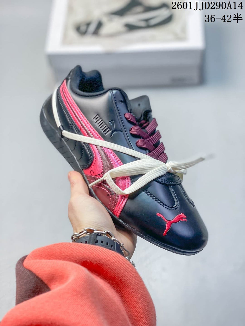 PUMA Speedcat TTF Retro Sneakers – Navy, White & Pink