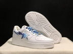 BAPE STA Low-Top Sneakers White Blue Camouflage