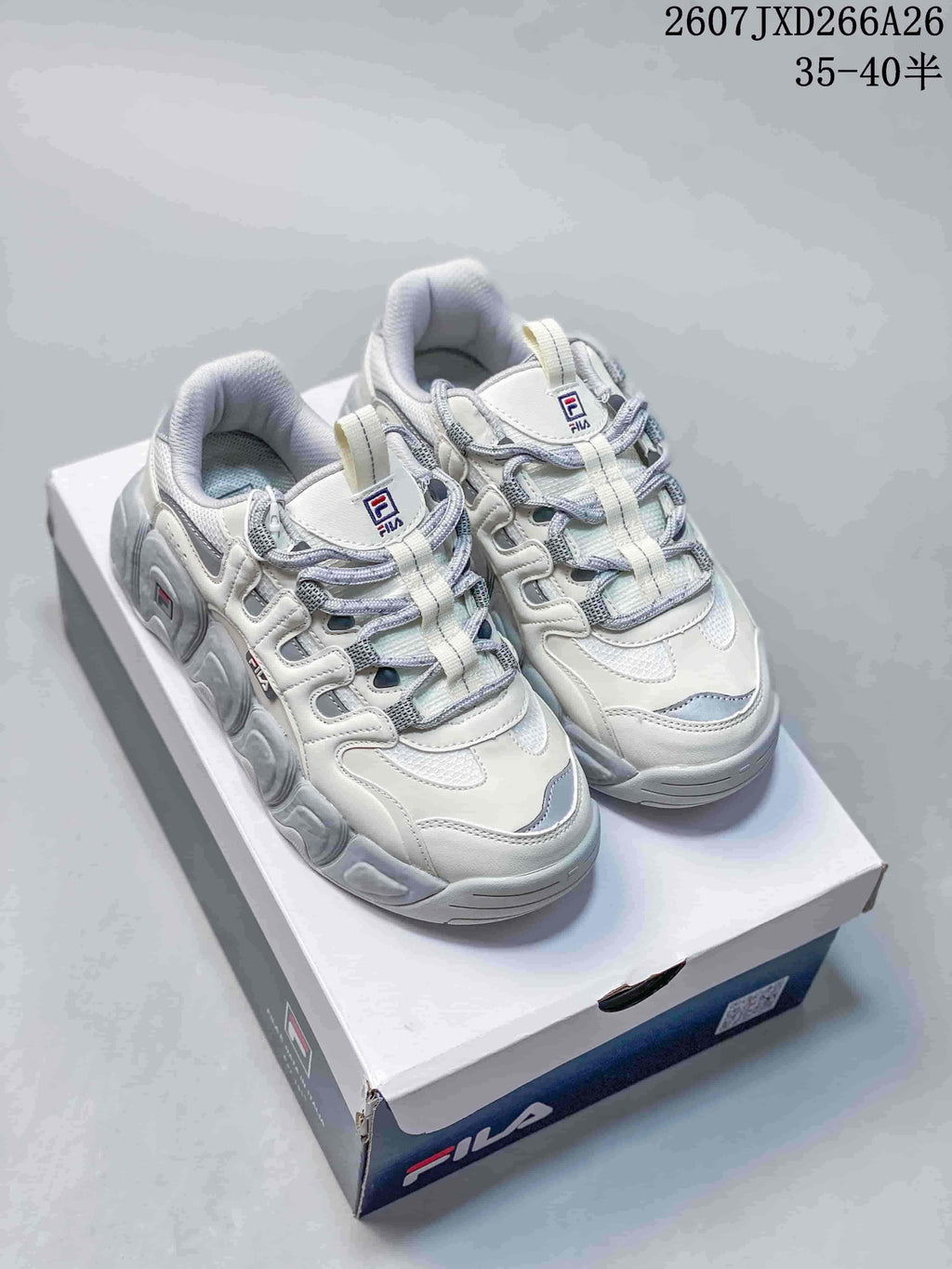 FILA Croissant Women’s Low-Top Sneakers White Gray 07JXD266A26