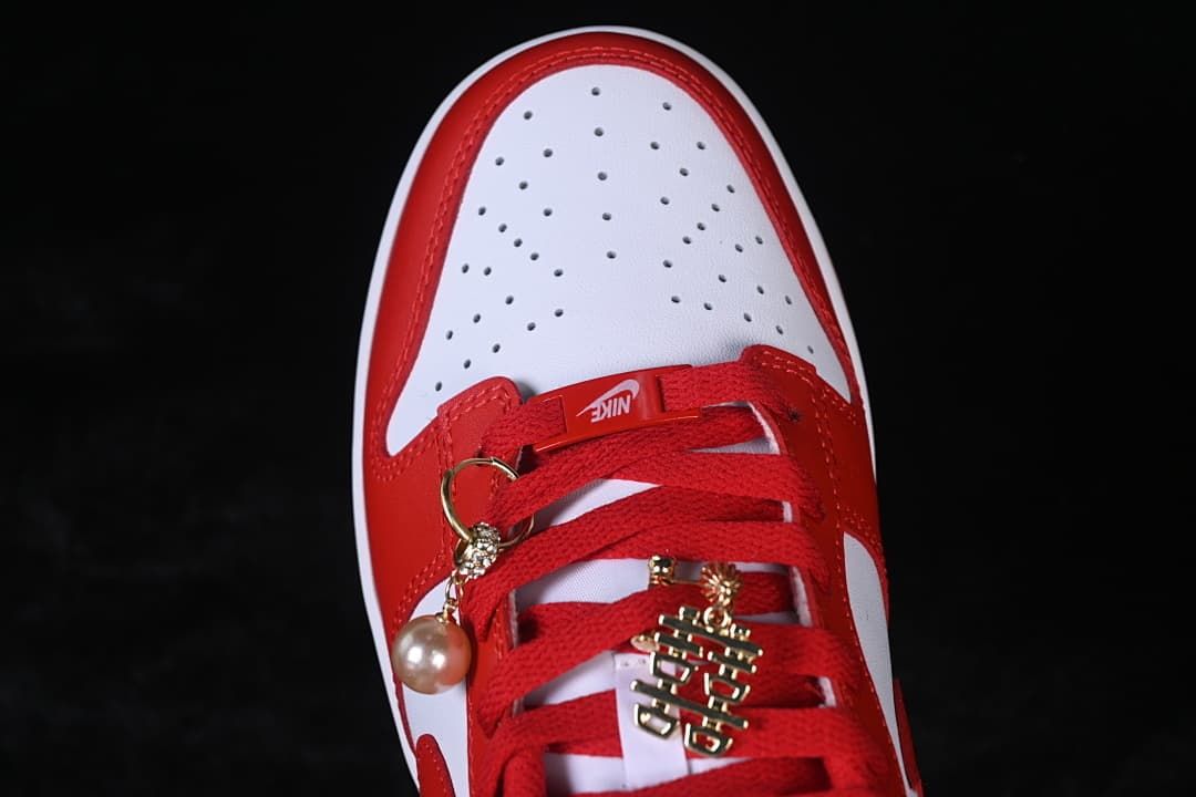 Nike Dunk Low Red and White Sneakers DD1873-116